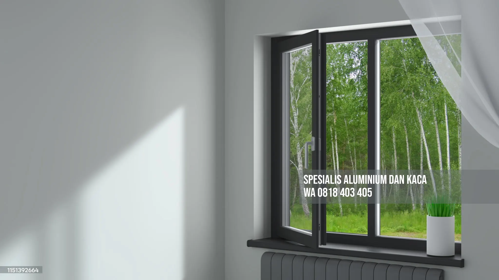 jendela aluminium rumah modern